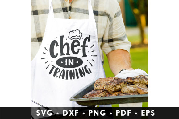 Chef in Training SVG, DXF, PNG, EPS, PDF