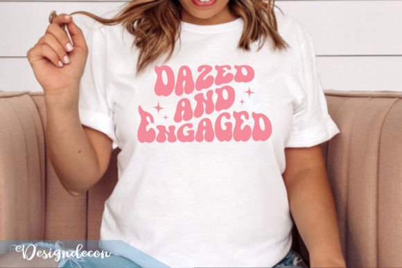 Dazed and Engaged Retro Wavy Sublimation Graphics