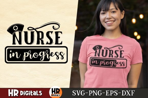 Nurse in Progress: Funny Nursing Student Graphics